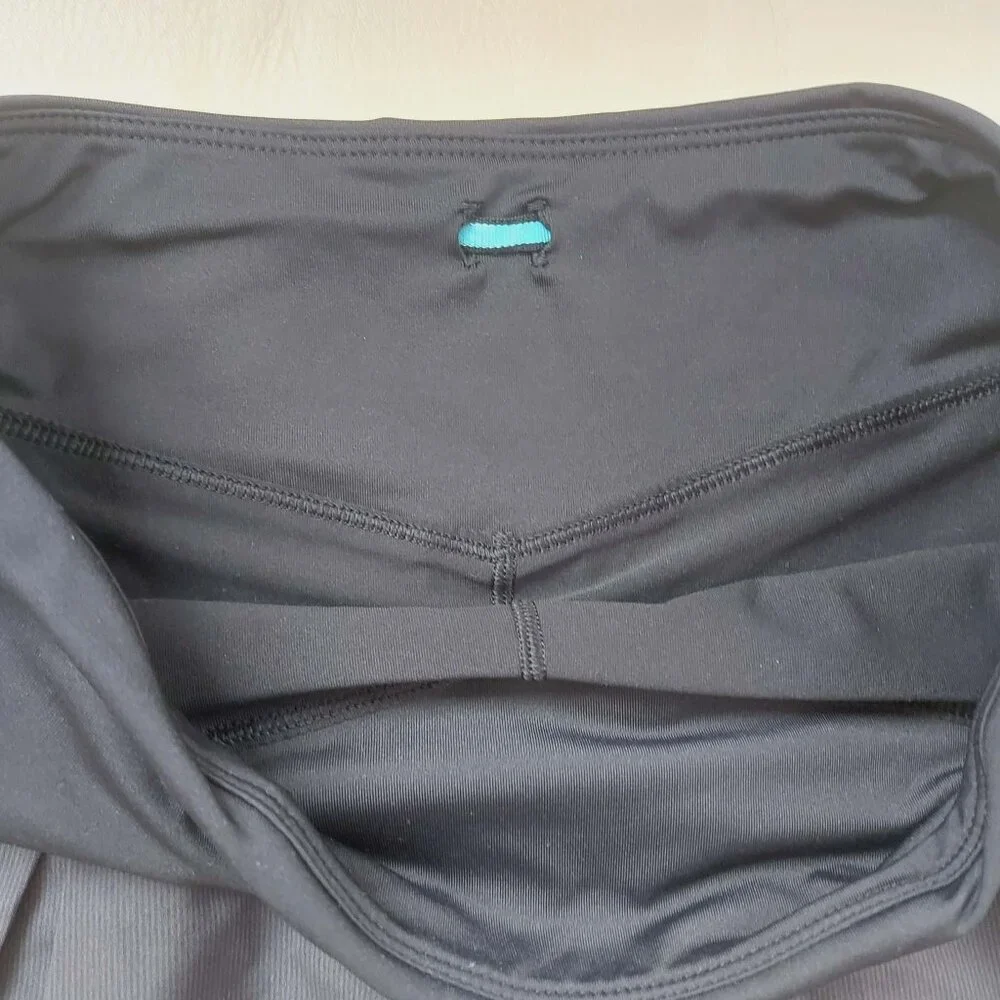 Ivivva Girl by Lululemon 🍋Fast Drill Skirt black skort shorts under size 12 - Picture 5 of 6